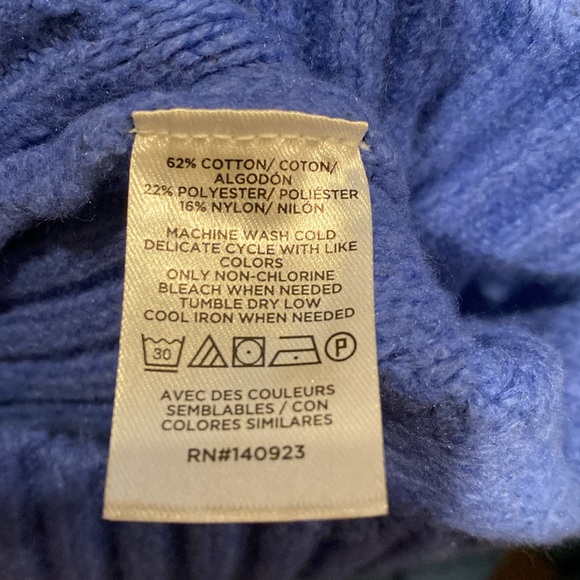 NWT Loft Puff Sleeve Turtleneck Cable Cropped Slim Fit Sweater, Womens XXL. - Picture 6 of 9